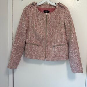 Talbots Pink Tweed Blazer